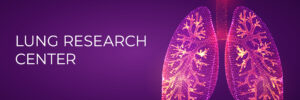 Banner for Lung Research Center with image of lungs